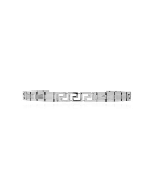 Versace White Bracelet With A Characteristic Greek Pattern