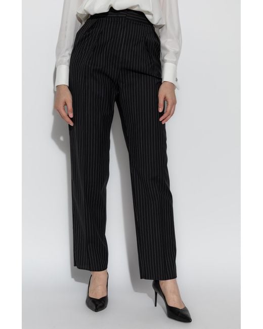 Max Mara Black Wool Trousers "Sesamo"