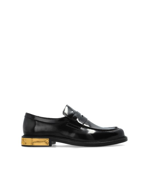 Moschino Black Leather Shoes Type 'Loafers' for men