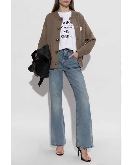 Victoria Beckham White T-Shirt With Print