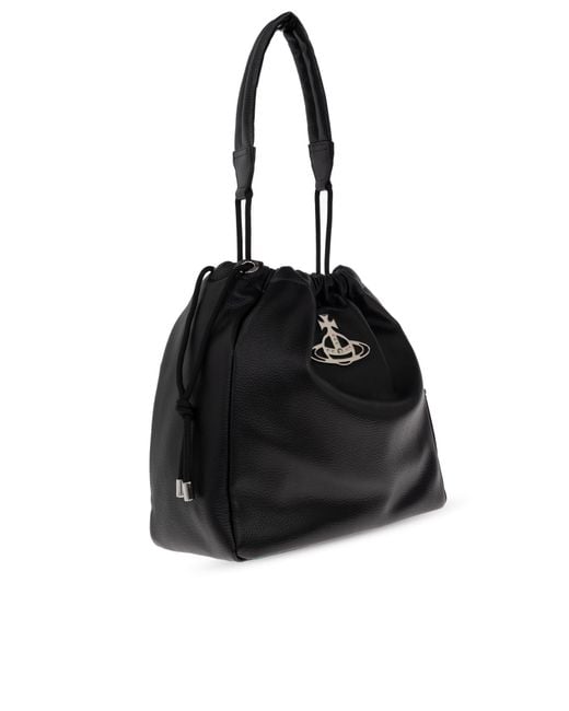 Vivienne Westwood Black "Hilary" Bucket Bag