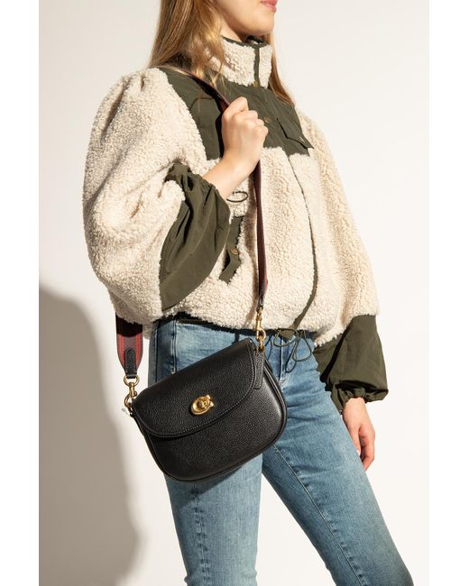 COACH Leather 'willow Saddle' Shoulder Bag in Black Lyst