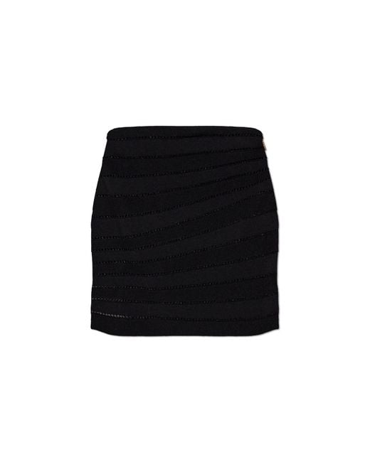 Balmain Black Short Skirt