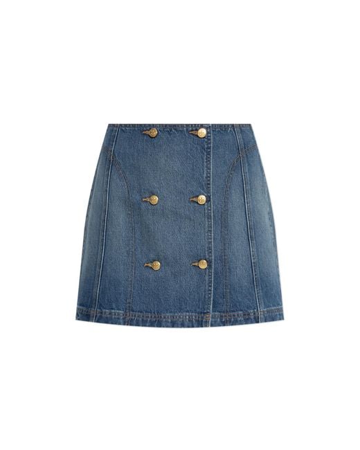 Ulla Johnson Blue Denim Skirt