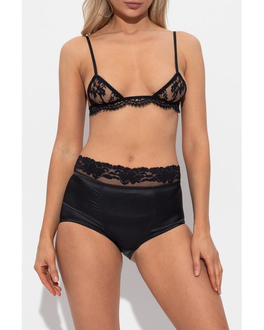 Dolce & Gabbana Black Lace Bra