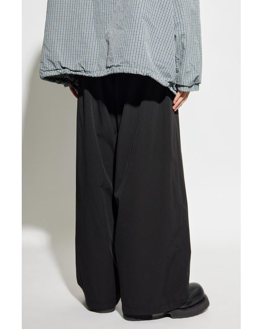 Balenciaga Gray Trousers With Logo for men