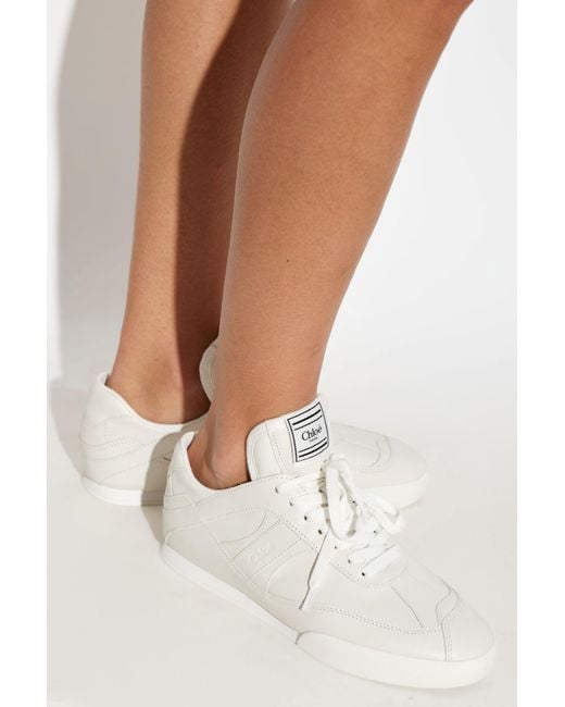 Chloé White "Kick" Sports Shoes