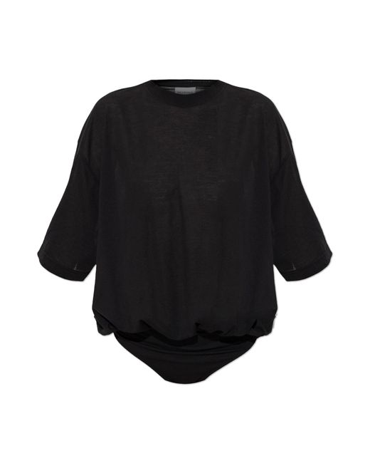 Balenciaga Black Loose-Fit Bodysuit
