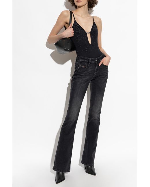 DIESEL Black Ufby-Oval-D-Bodysuit Bodysuit