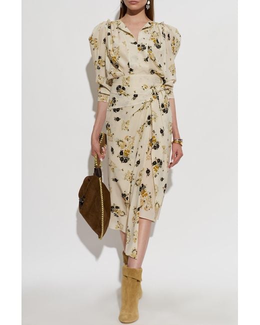 Isabel Marant Natural Silk Skirt "Faniry"