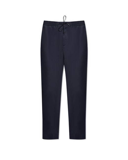 Moncler Blue Cotton Trousers, for men
