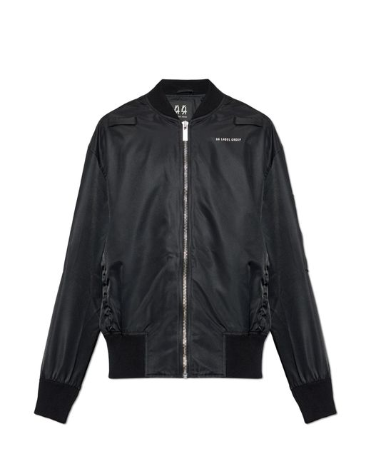 44 Label Group Black 'Bomber' Jacket for men