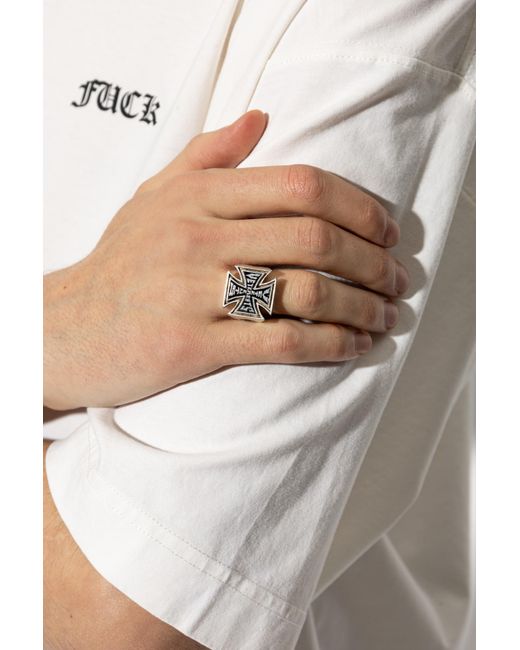 Vetements Black Logo Ring