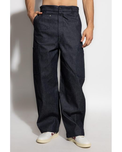 Givenchy Blue Cargo Jeans for men