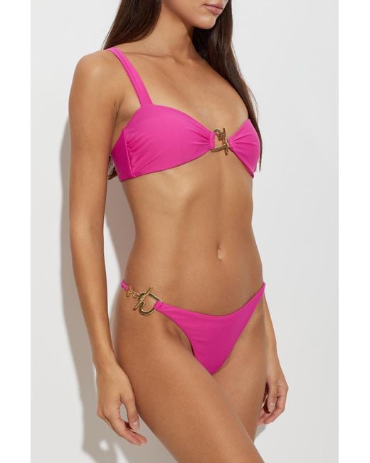 Moschino Pink Bikini Top