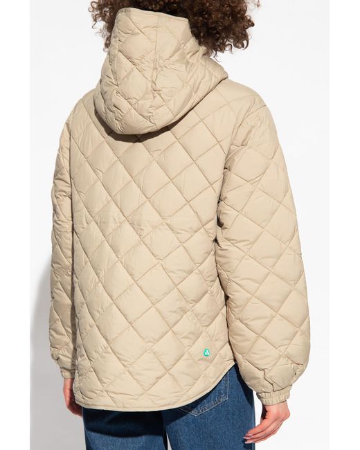 Save The Duck 'herrera' Quilted Jacket in Natural | Lyst