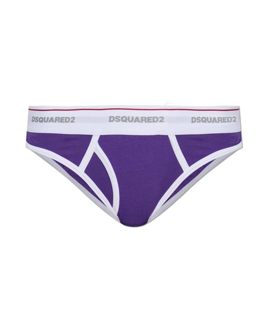 DSquared² Purple Figs With Logo