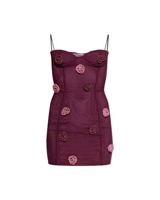 Oseree Purple Strap Dress