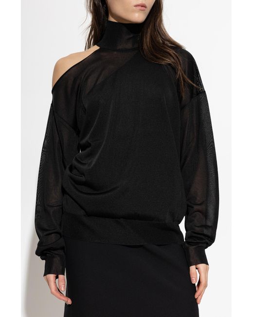 Fendi Black Silk Top