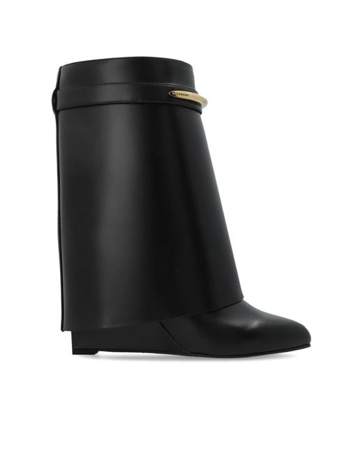 Givenchy Black Wedge Ankle Boots