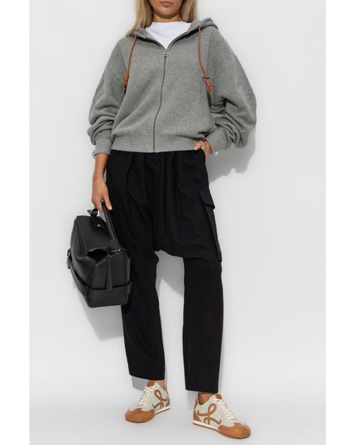 Loewe Gray Sweatshirt With Logo