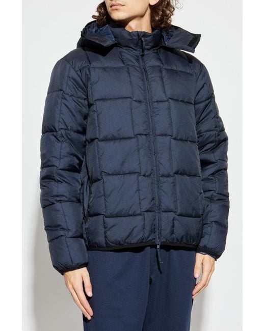 EA7 Blue Insulated Jacket With Logo for men