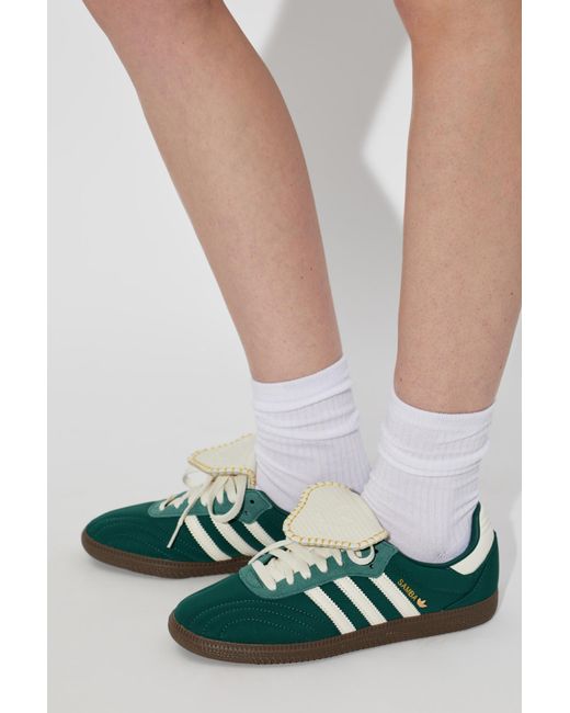 Adidas Originals Green 'Samba' Sports Shoes