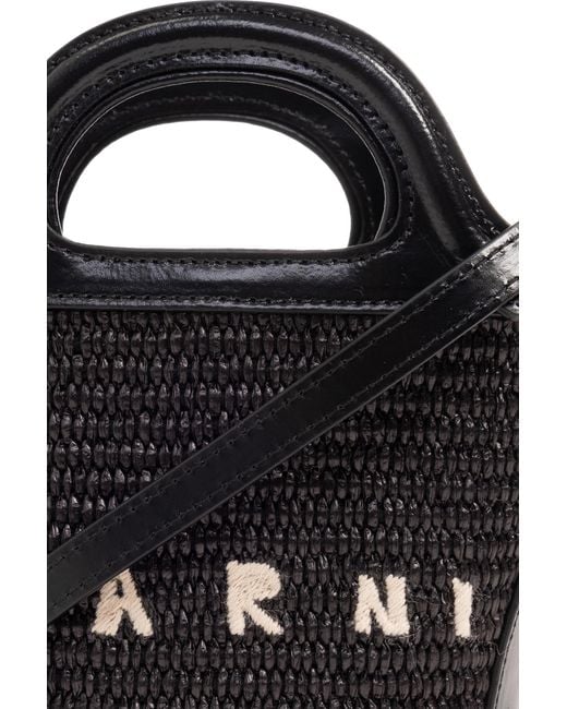 Marni Black 'tropicalia Micro' Shoulder Bag,