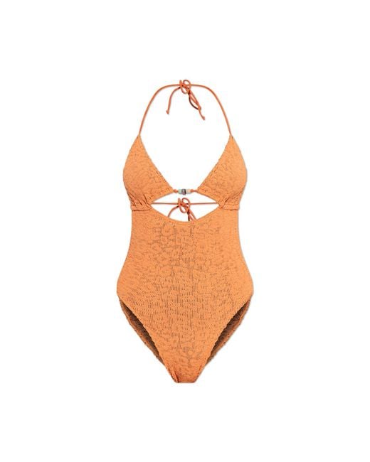 Bondeye Orange One-Piece Swimsuit "Beaded"