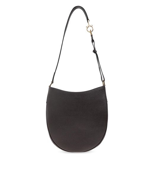 Ferragamo Brown Shoulder Bag "North-South Hobo Medium"