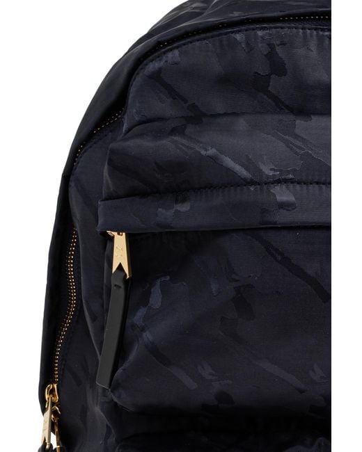 Paul Smith Blue Backpack With Logo Patch for men
