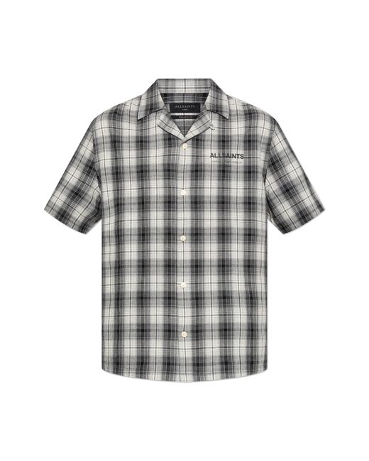 AllSaints Gray Shirt Undermono for men