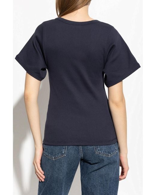 By Malene Birger Blue Top 'Lunai'