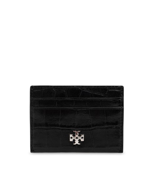 Tory Burch Black Leather Card Holder