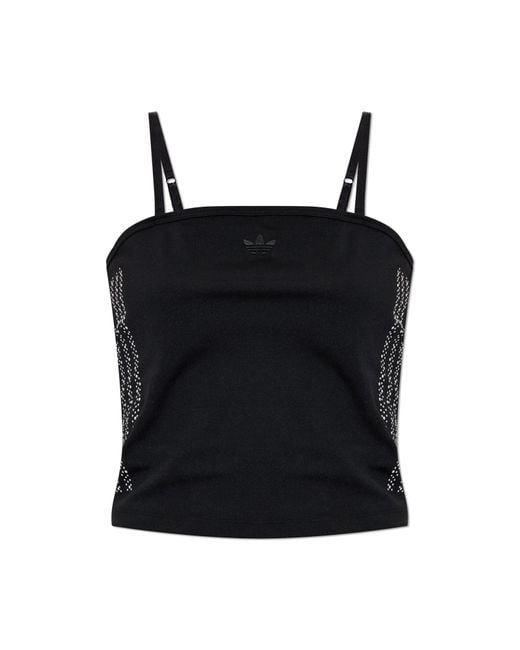 Adidas Originals Black Satin Short Blouse