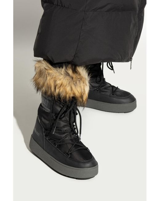 Moon Boot Black Snow Boots Ltrack Monaco Low