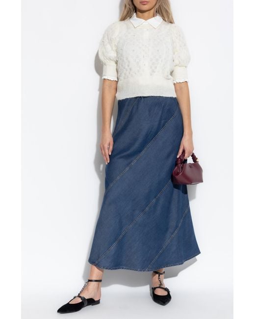 Munthe Blue Top "Popta"