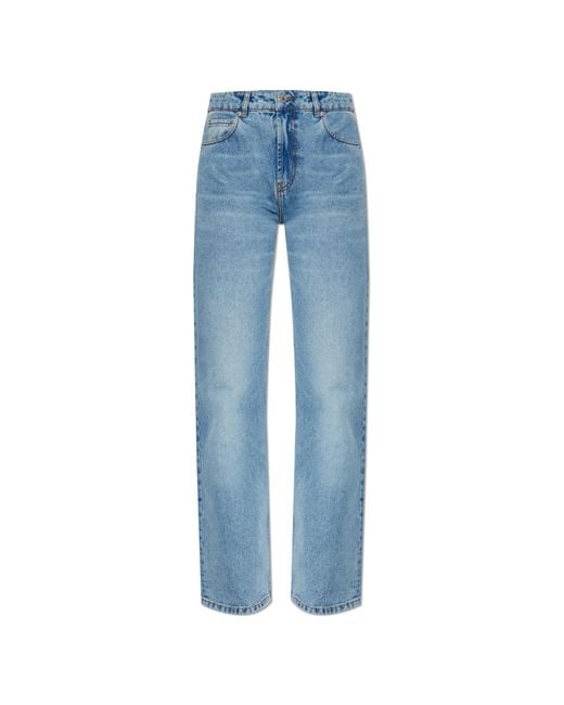 AMI Blue Jeans With Logo