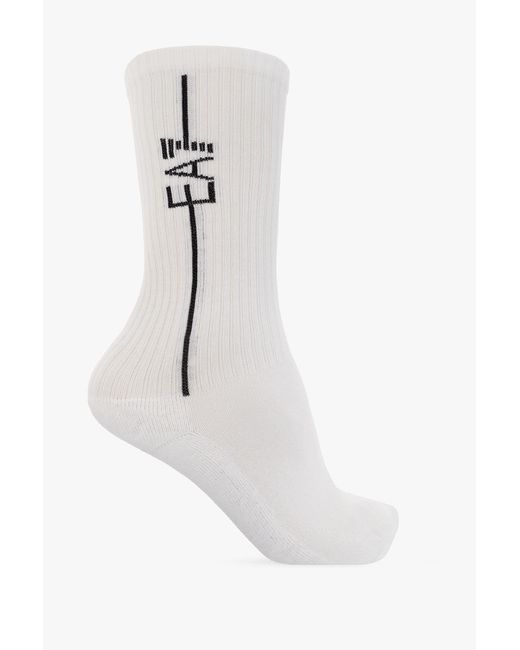 EA7 Black Socks for men