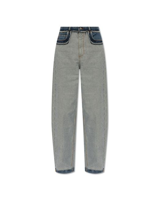 Marni Gray Jeans With Inside-Out Effect