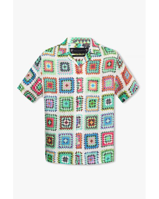 AllSaints Multicolor 'tunis' Shirt for men