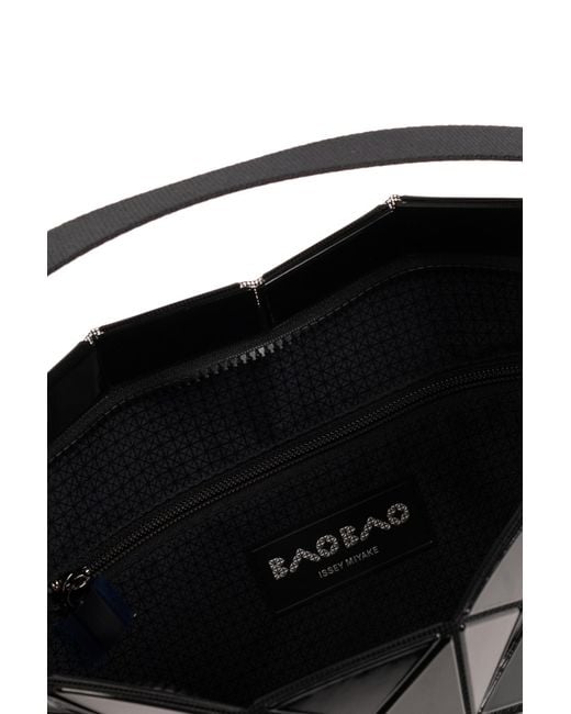 Bao Bao Issey Miyake Black Shoulder Bag With Geometrical Pattern,