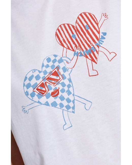 Paul Smith White T-Shirt With Print