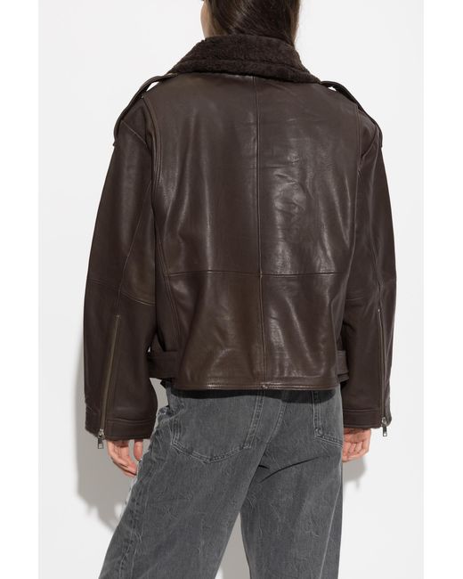 Gestuz Black 'Gzroja' Leather Jacket