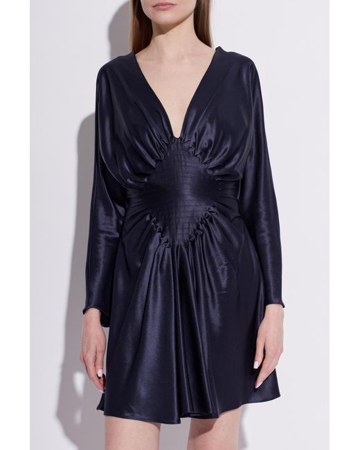 champagne gowns & formal dresses Zapaka Women Sheath Dress Pleated One Shoulder Long Custom Pants Made For woman elegant luxury Size:UK 7.5
