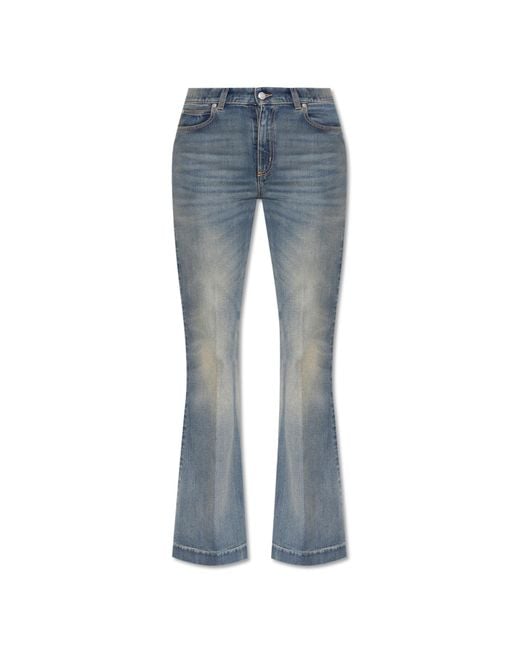 McQueen Blue Flared Leg Jeans
