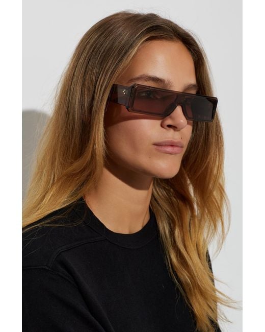 Rick Owens Brown Sunglasses