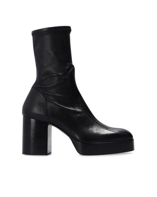 Chlo izzie Platform Ankle Boots in Black Lyst Canada