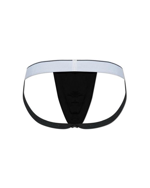 DIESEL White Three-Pack Of Jockstraps 'Umbr' for men
