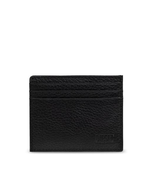 DIESEL Black Bi-Fold Leather Wallet For Coins S for men